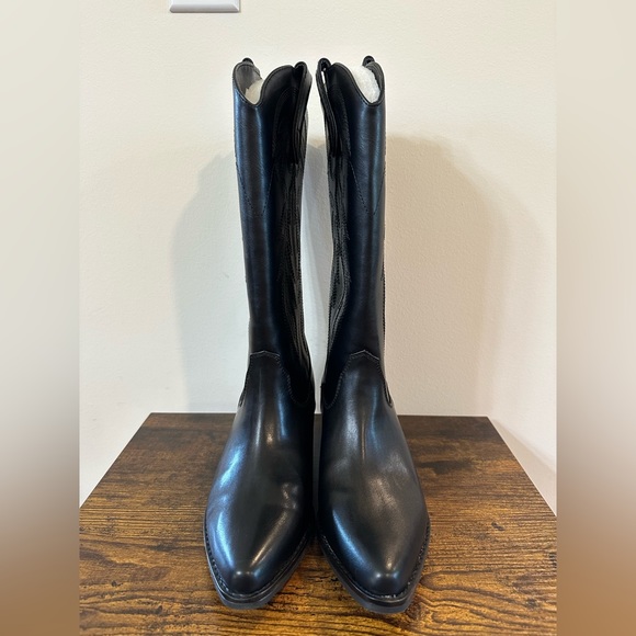 Madden Girl Women’s Redford Black Cowboy Boots NWT Size 6 - Picture 2 of 7